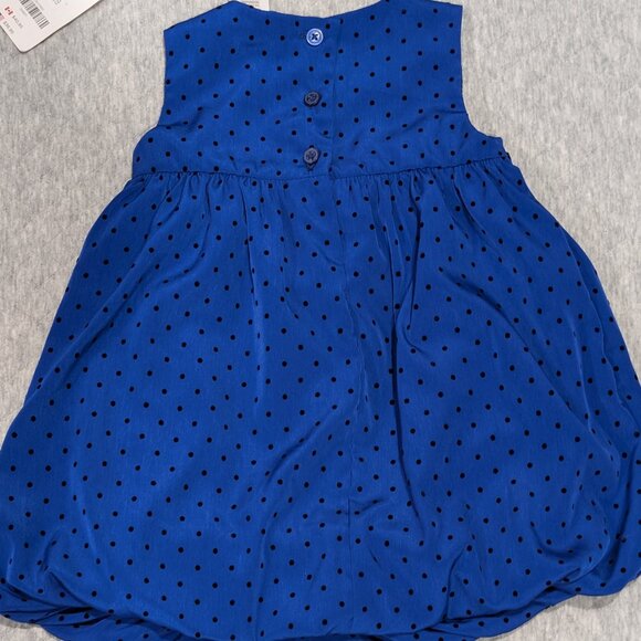 Gymboree Royal Blue Bubble Hem Dress and Headband 6-12 m - Picture 3 of 5